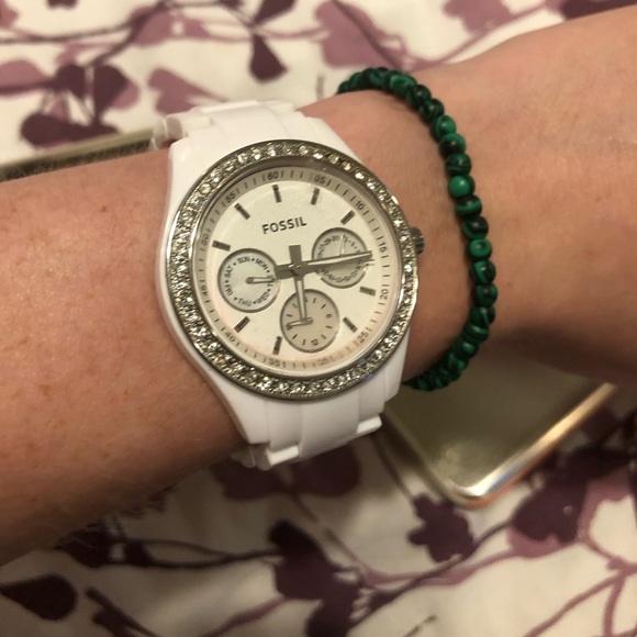 White Fossil Watch - Picture 2 of 7